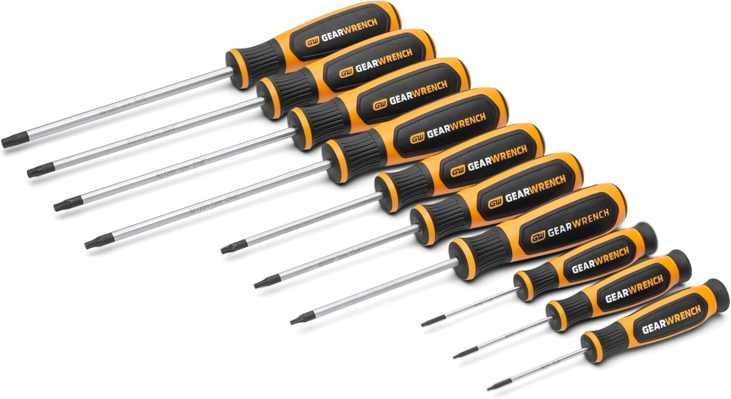 Ergonomic 10-Piece Torx Screwdriver Set in Foam - Perfect for Home Improvement