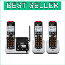 Load image into Gallery viewer, Smart Call Blocking Cordless Phone System - 3 Handsets with Intercom &amp; Answering