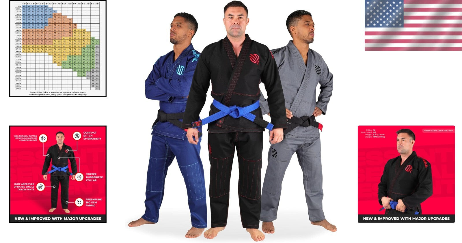 Essential Preshrunk Cotton BJJ Gi for Men - Comfortable & Functional Training