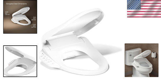 Comfort-Enhancing Heated Bidet Toilet Seat with Self-Cleaning Wand & Nightlight