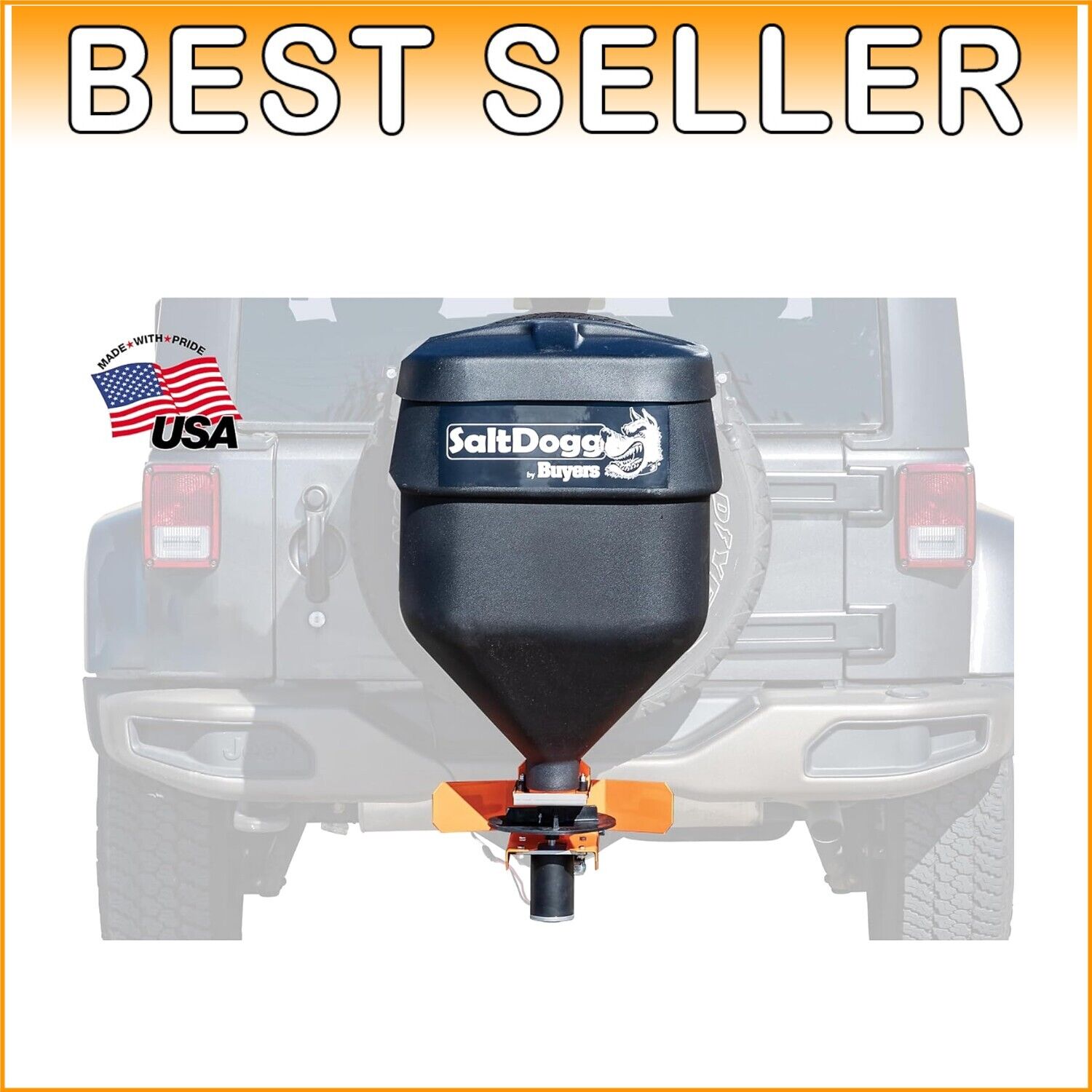 Buyers Products 4.4 Cu Ft Tailgate Salt Spreader for Efficient Winter Management