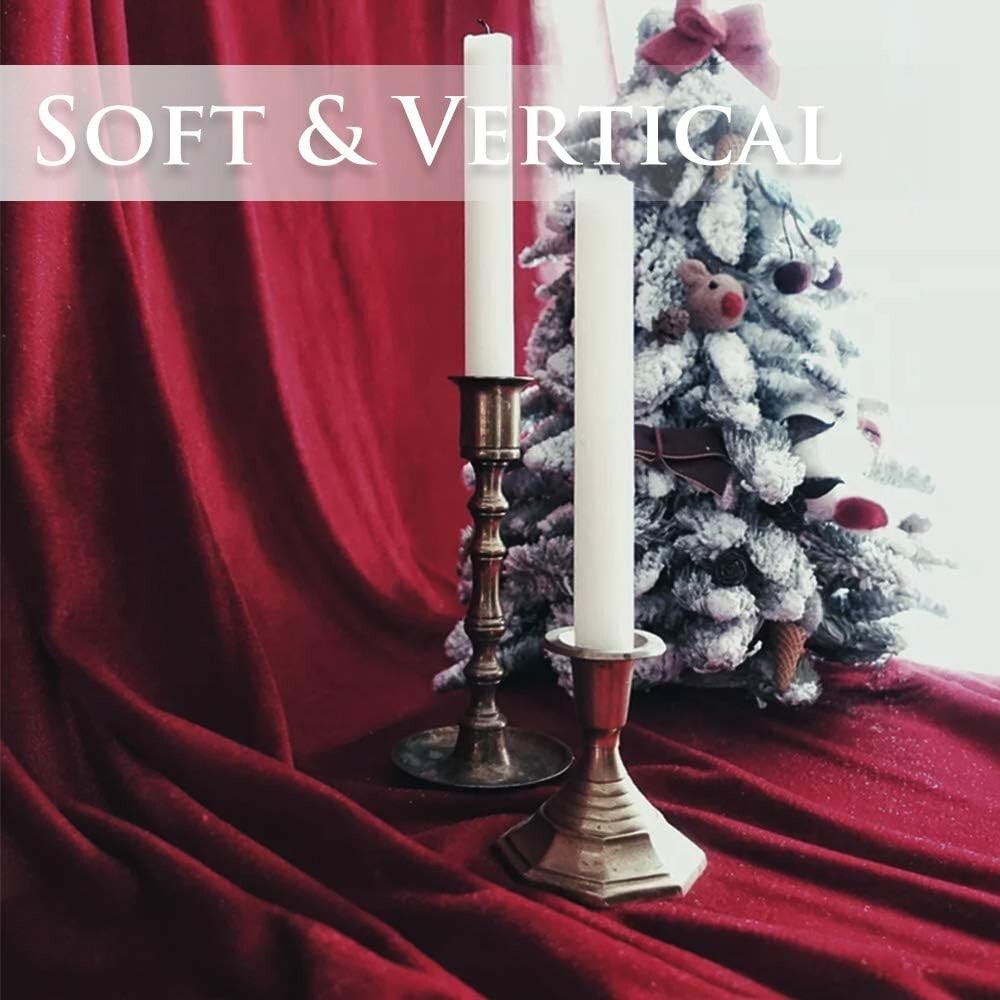 Elegant Red Velvet Drapes for Winter & Halloween Decor, 52" x 84" - 2 Panels