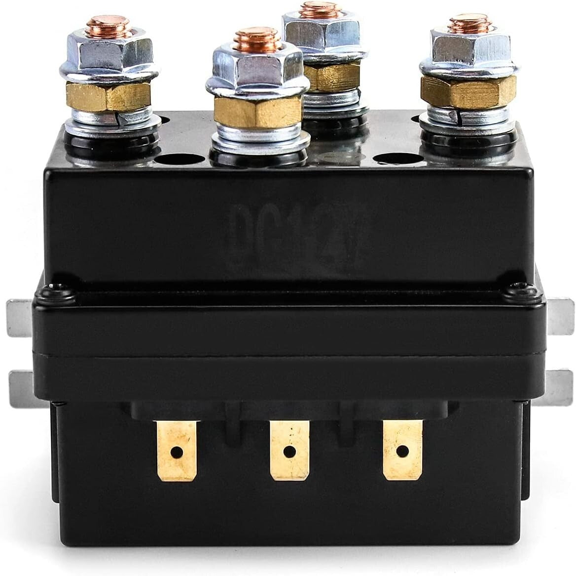 2-Pack 12V 500A Weather-Resistant Winch Relay Solenoids for ATVs and More