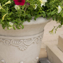 Load image into Gallery viewer, Weather-Resistant 20" Moroccan Stone Planter Urn for Traditional Garden Elegance