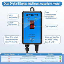 Load image into Gallery viewer, Smart Temperature Control Aquarium Heater 300W - Ideal for Freshwater/Saltwater