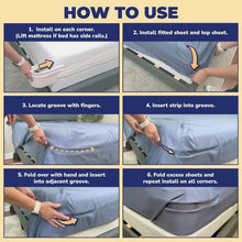 Load image into Gallery viewer, Universal Heavy-Duty Bed Sheet Holder Straps for Hassle-Free Sleep Quality