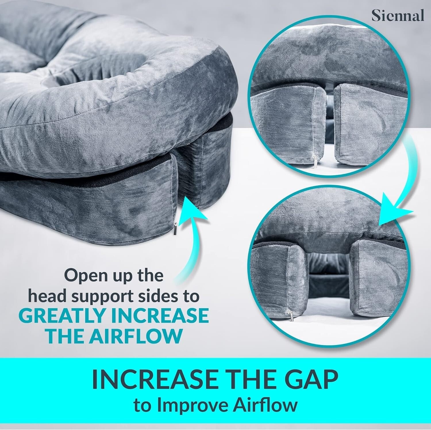 Ultimate Face Down Pillow for BBL & Eye Surgery Recovery - Shredded Memory Foam