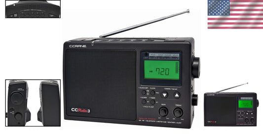C. Crane CCRadio 3: Long-Range AM/FM Bluetooth Portable Radio with NOAA Alert