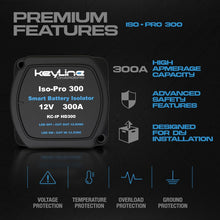 Load image into Gallery viewer, Heavy Duty 300 AMP Dual Battery Isolator with Voltage Sensitive Relay - Premi...