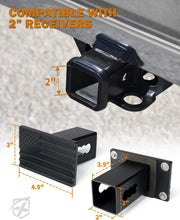 Load image into Gallery viewer, Universal Fit 2" Tow Hitch Receiver Cover with Scratch-Resistant American Flag