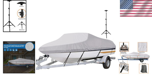 Durable UV Resistant Boat Cover 17'-19' - Fits Fishing, Ski, and Runabout Boats