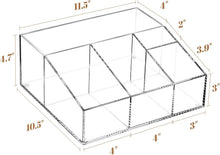Load image into Gallery viewer, Modern Clear Acrylic Coffee Bar Storage Holder - Perfect for K-Cups &amp; Condiments