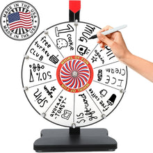 Load image into Gallery viewer, Lightweight Prize Wheel 12 Inch with Erasable Slots - Easy Setup for Events