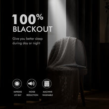 Load image into Gallery viewer, High-Quality Faux Linen Blackout Window Panels – 2 Pack Grommet Curtains 52x96