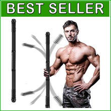 Load image into Gallery viewer, Durable Chrome Elastic Fitness Bar for Strength Training &amp; Injury Recovery