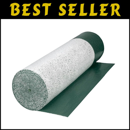 Underlayment Roll: 630 sq. ft. - Professional Grade with Adhesive & Overlap Film