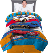 Load image into Gallery viewer, Twin/Full Hot Wheels Kids Comforter – Reversible Microfiber with Race Car Design
