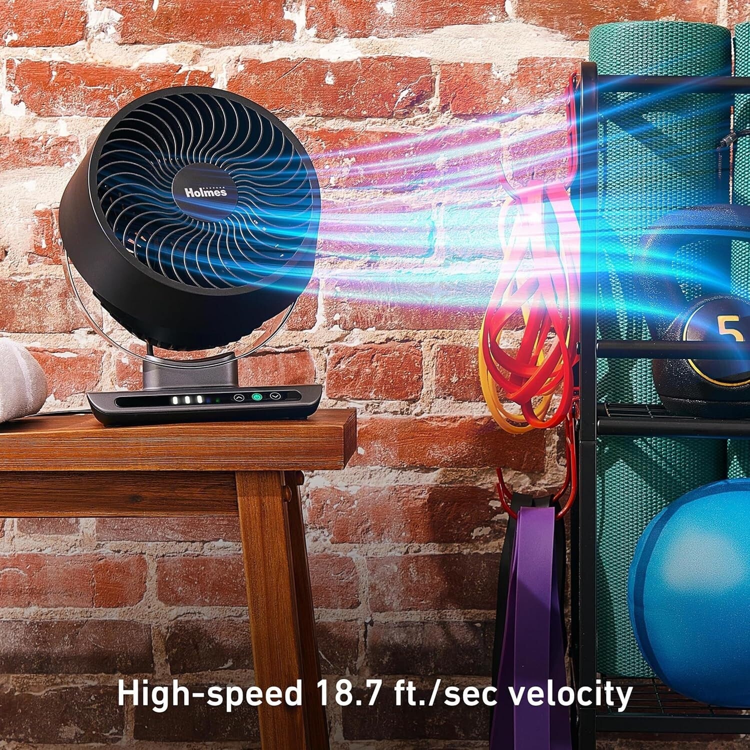 Blizzard 8" Digital Air Circulator Fan with Remote - 3 Speeds & Adjustable Tilt