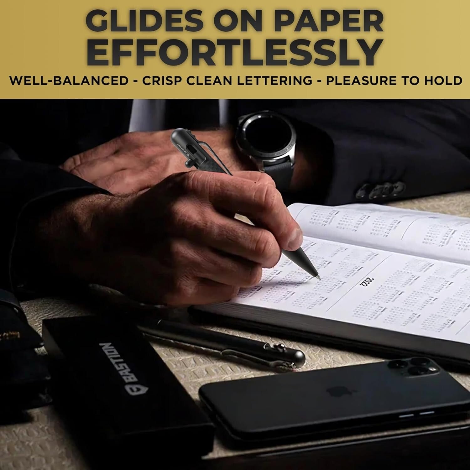 Durable Carbon Fiber Bolt Action Ballpoint Pen - Perfect Gift for Professionals