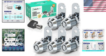 Load image into Gallery viewer, Secure Your Valuables: 5-Pack 7/8” RV Storage Locks with Trusted Tubular Keys