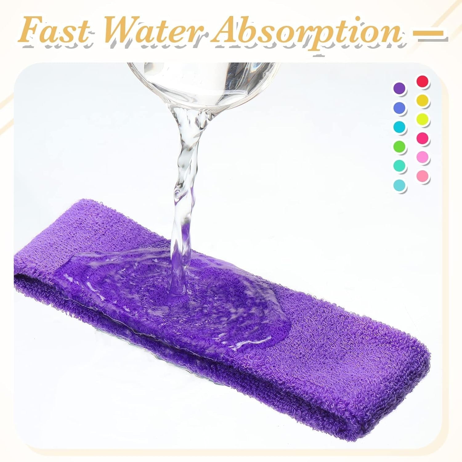 60 Pack Neon Sports Sweatbands - Breathable Headbands for Active Lifestyle