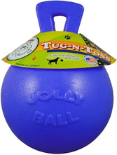 Load image into Gallery viewer, Jolly Ball Tug-N-Toss Dog Toy - 10-Inch Blue Fun for Large and Extra-Large Dogs