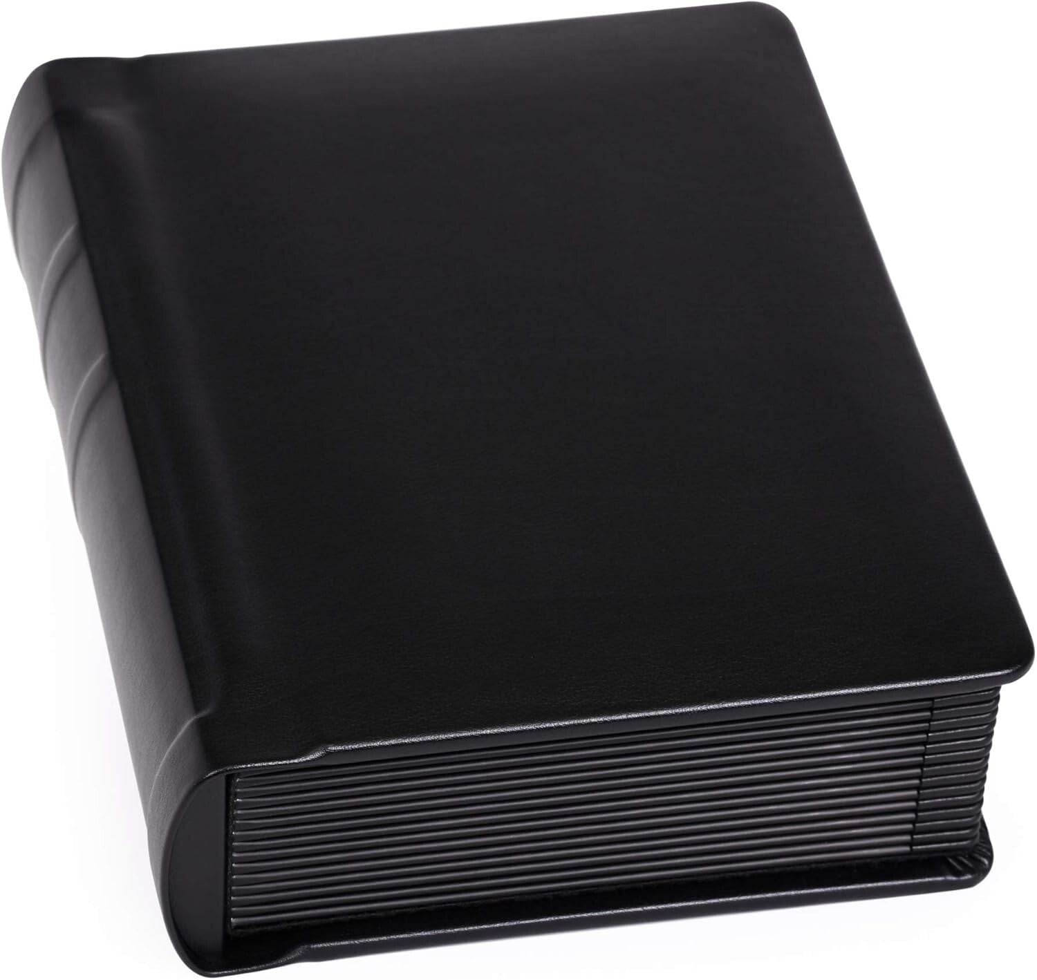 Elegant 5x7 Leatherette Photo Album for Weddings - 15 Pages in Black