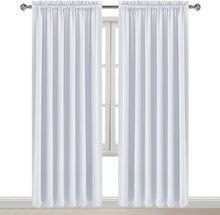 Load image into Gallery viewer, Modern White Curtains for Living Room - Thermal Insulated &amp; Noise Reducing