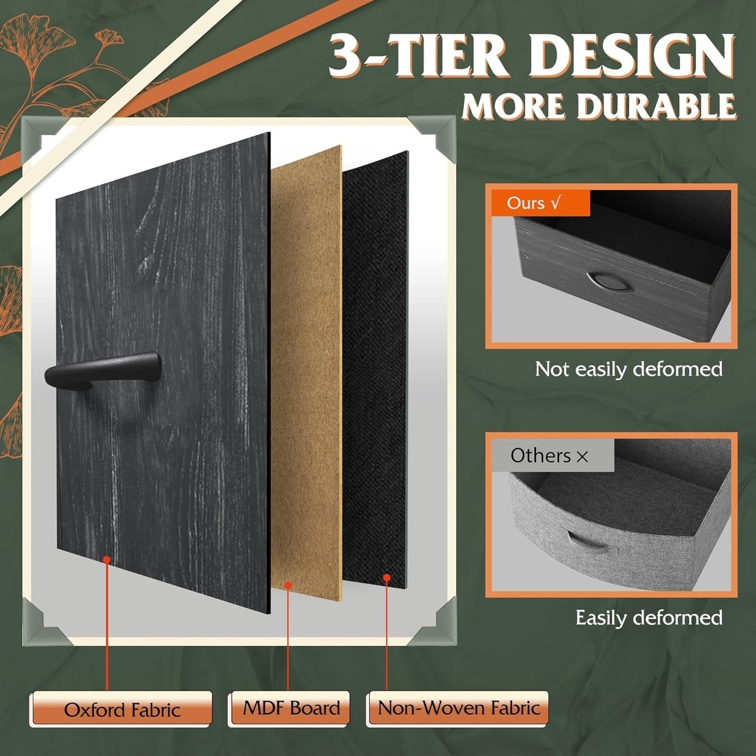 Versatile Freestanding Fabric Dresser - Ideal for Bedroom & Living Room