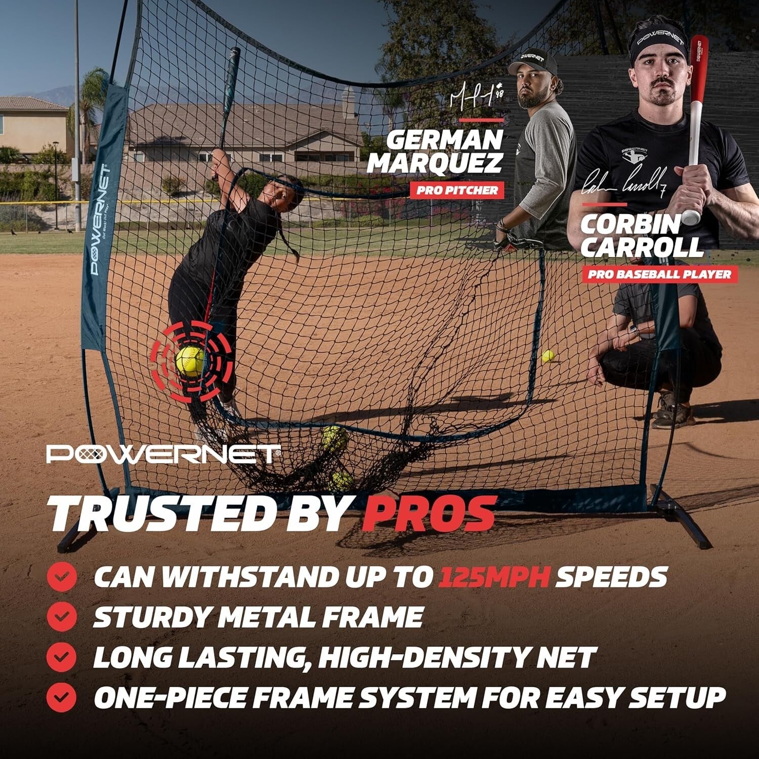 Professional-Grade 7x7 Baseball & Softball Net - Collapsible & Stable Design