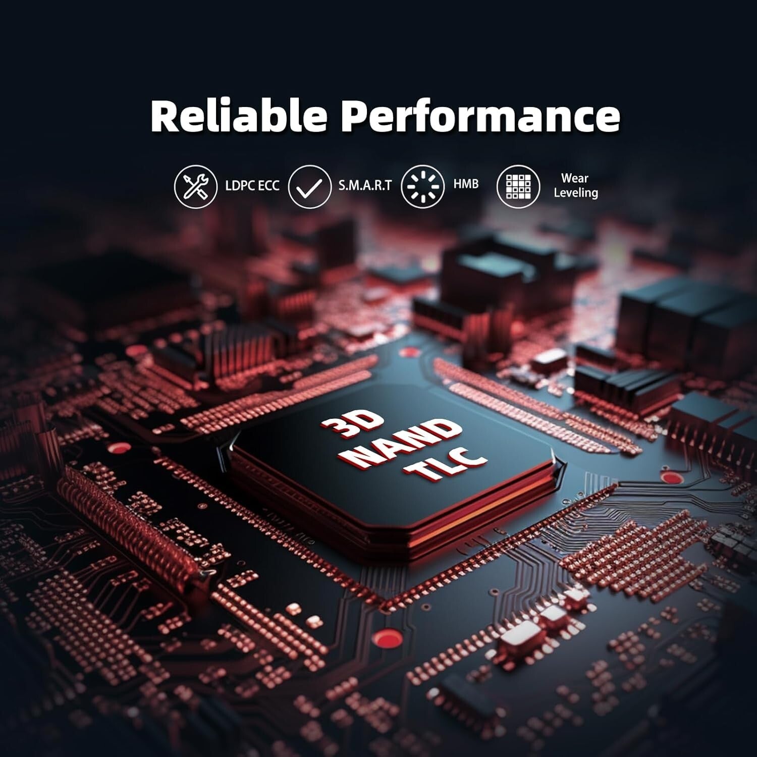 High-Performance 1TB NVMe SSD - 3500MB/s Speed, Ideal for Desktops & Laptops