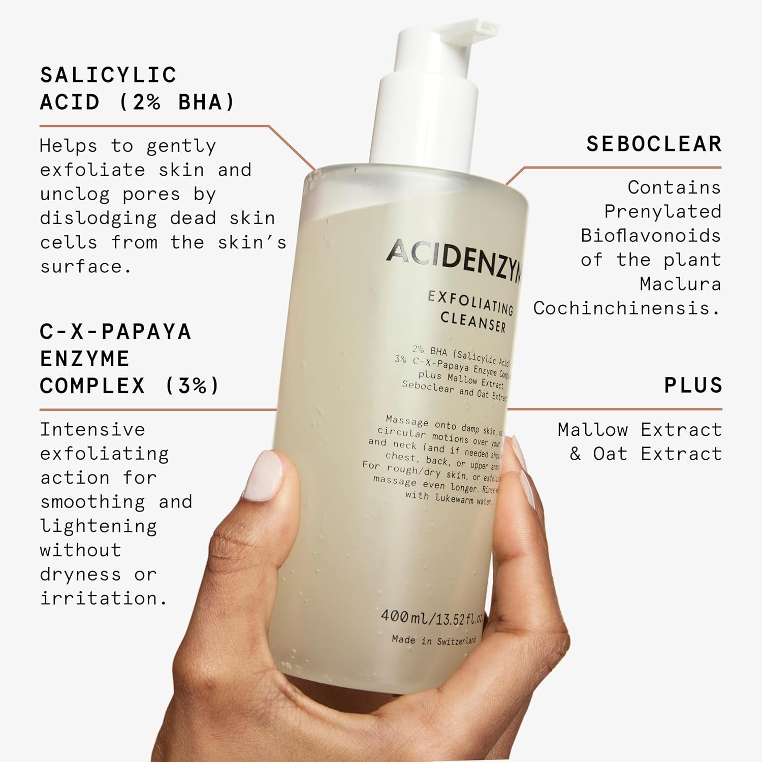 Exfoliating Face & Body Cleanser with Salicylic Acid - Blemish Control Formula