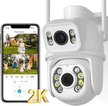 Load image into Gallery viewer, 6MP Dual Lens Outdoor Security Camera - Color Night Vision &amp; Alexa Compatible