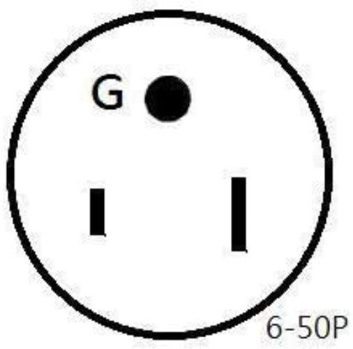 Universal NEMA 6-50 Welder Extension Cord, 50FT, 40 Amp, Multiple Length Options