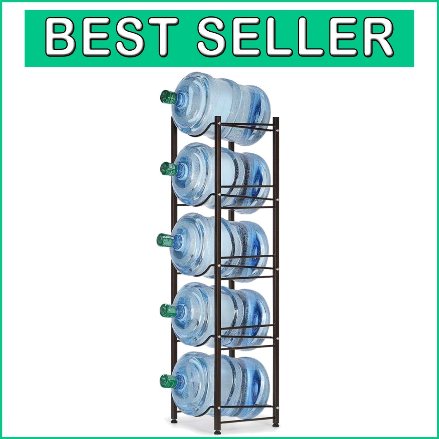 Detachable 5-Tier Copper Water Jug Holder - Easy Assembly and Stylish Storage