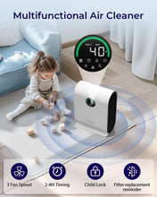 Load image into Gallery viewer, Room Air Purifier with 3-Layer HEPA System – Perfect for Dust, Odors &amp; Smoke