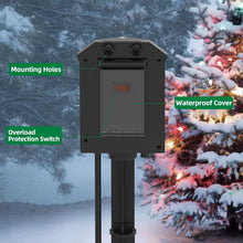 Load image into Gallery viewer, Versatile 100 FT Weatherproof Extension Cord with 6 Outlets for Outdoor Use