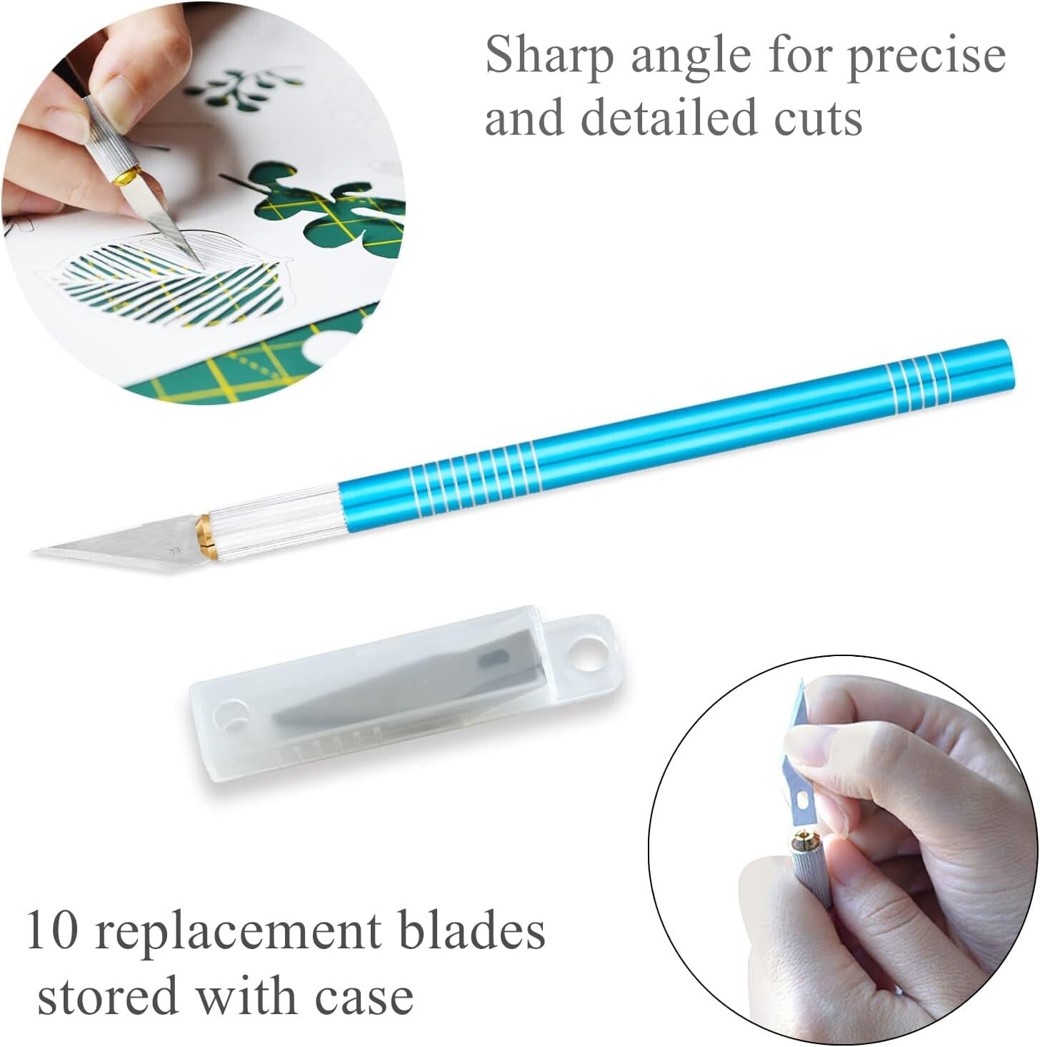 All-in-One Quilting Kit: Rotary Cutter, Blades, Mat & Craft Knife for Crafts