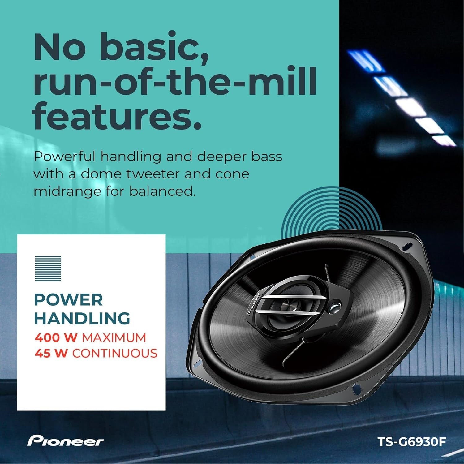 Dynamic 3-Way Coaxial Car Audio Speakers 6" x 9" for Immersive Sound Experience