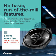 Load image into Gallery viewer, Dynamic 3-Way Coaxial Car Audio Speakers 6" x 9" for Immersive Sound Experience