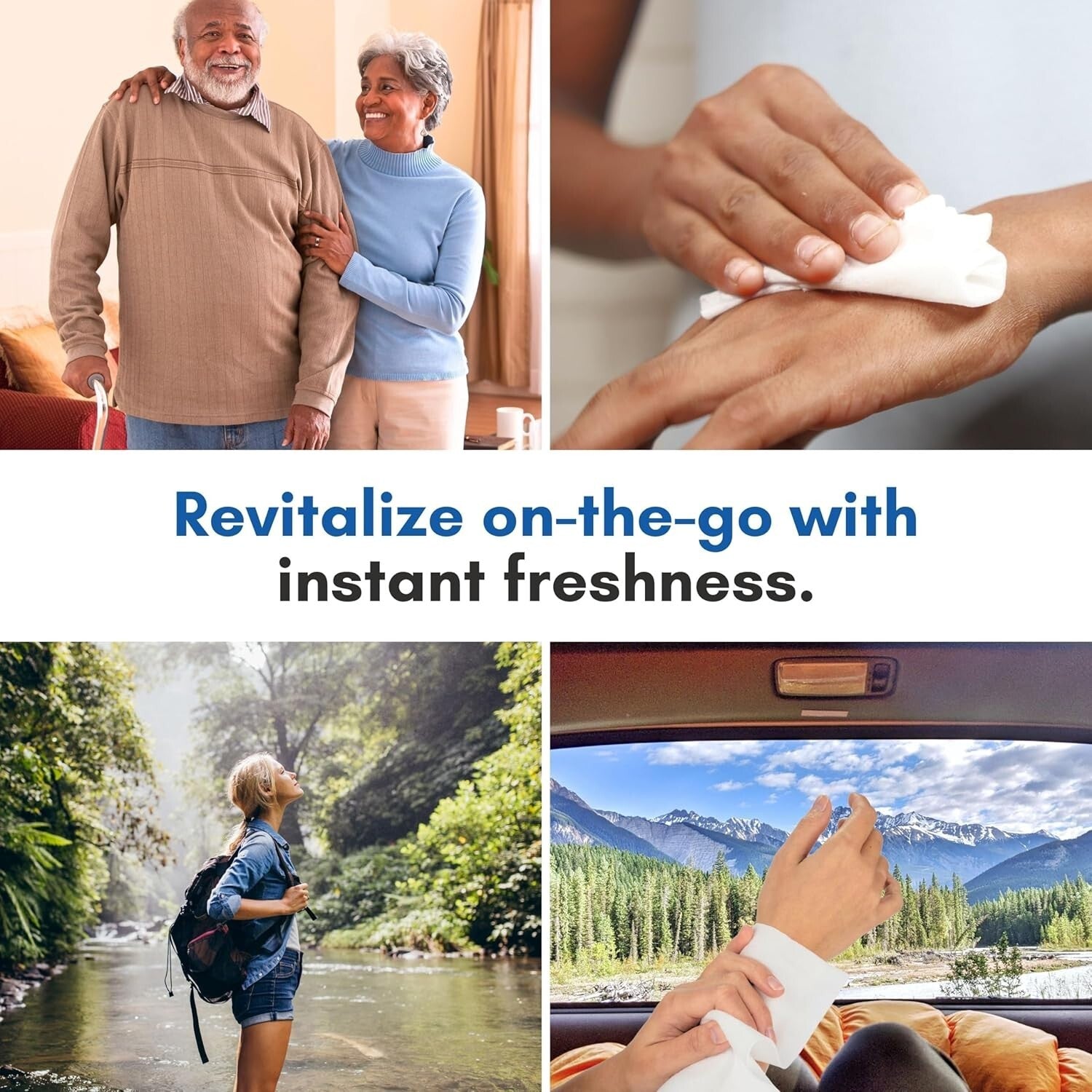 192 Rinse Free Bathing Wipes with Aloe - Disposable Cleansing for Sensitive Skin