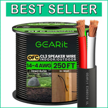 Load image into Gallery viewer, High-Quality 14AWG Multi-Strand Speaker Wire 250FT - Outdoor/Indoor Flexibility