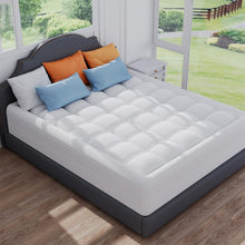 Load image into Gallery viewer, Washable 3-Inch Cooling Gel &amp; Pillow Top Mattress Topper for Ultimate Comfort