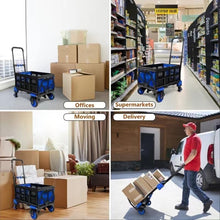 Load image into Gallery viewer, Lightweight Foldable Hand Truck Dolly with Bungee Cords &amp; Adjustable Handle