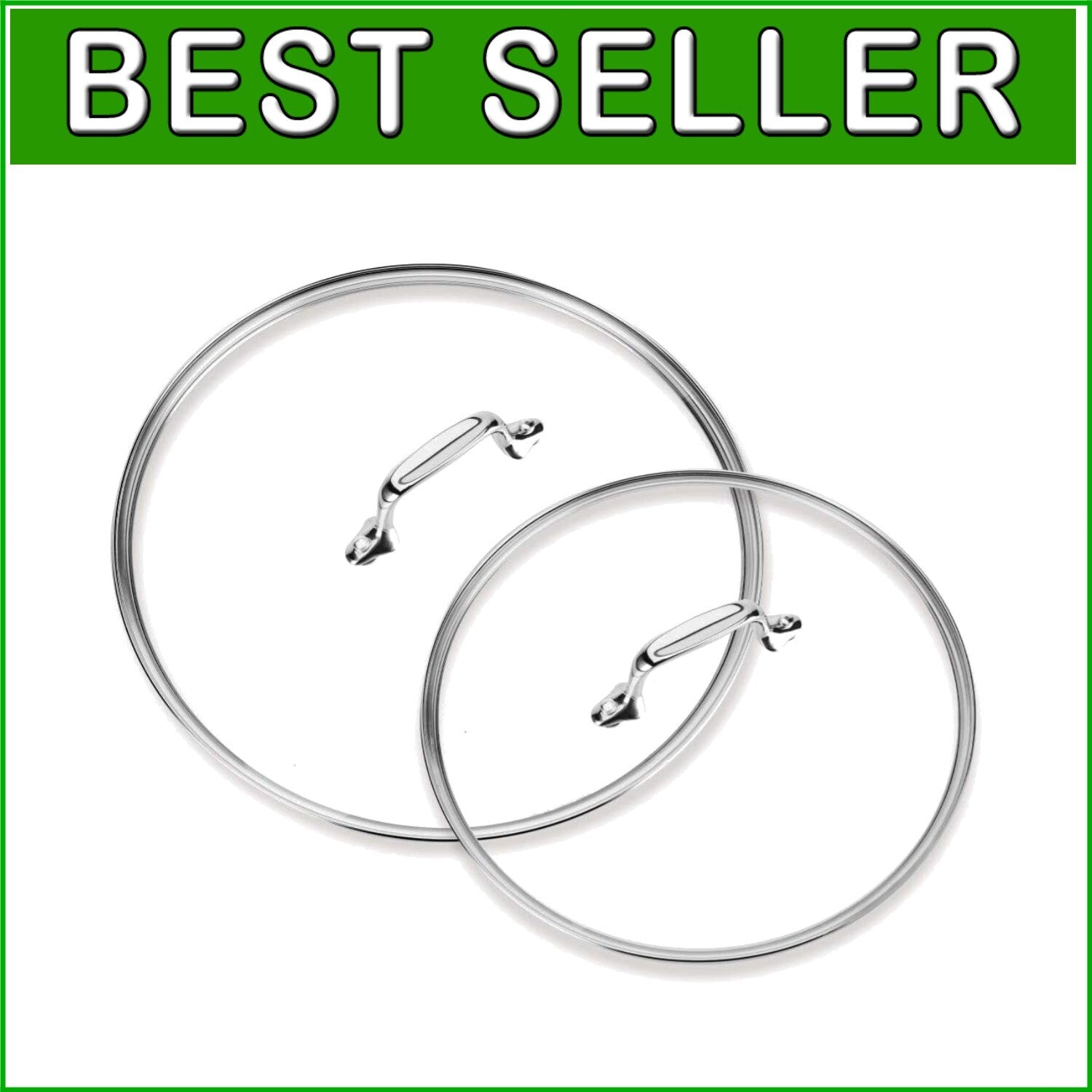 Elevate Cooking with HA1 Glass Lids for 10 & 12 Inch Fry Pans - Dishwasher Safe