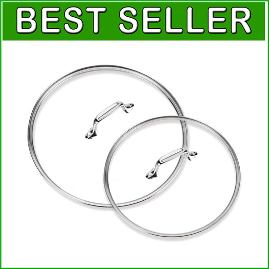 Elevate Cooking with HA1 Glass Lids for 10 & 12 Inch Fry Pans - Dishwasher Safe