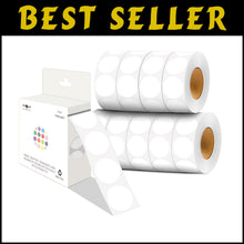 Load image into Gallery viewer, 1 Inch Round Dots Label Dispenser - 10000 Adhesive Stickers for Crafts &amp; More