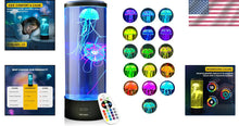 Load image into Gallery viewer, 16-Color Changing Jellyfish Aquarium Lamp - LED Night Light with Remote Control