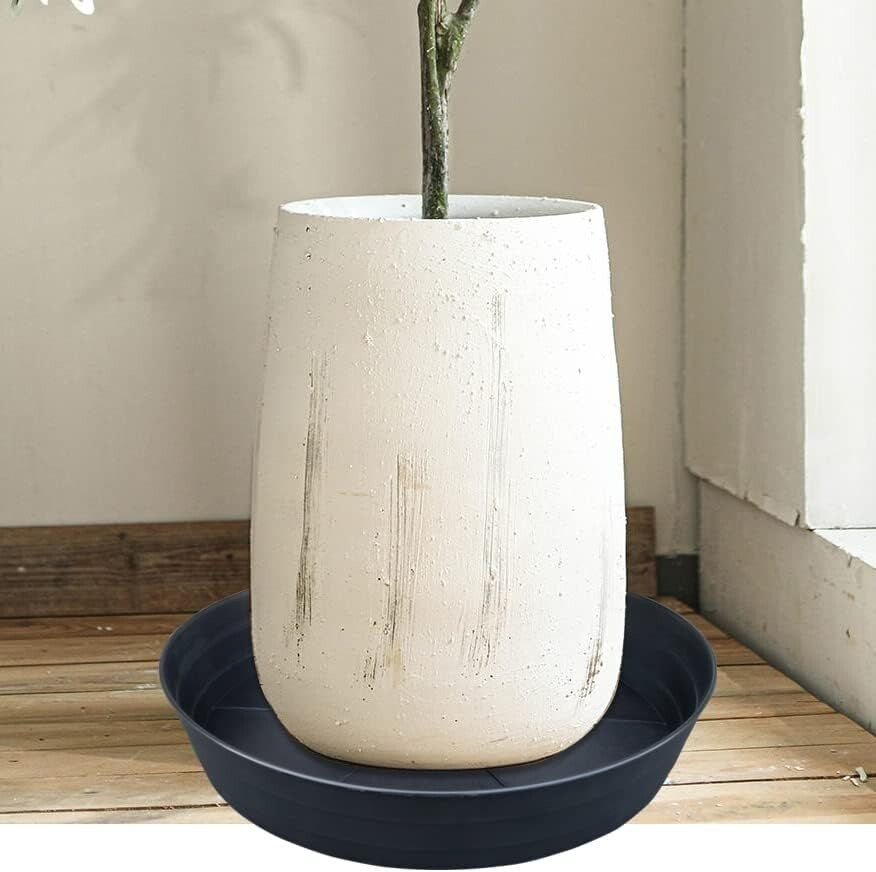 Durable 16-Inch Plant Saucers - Protect Surfaces with Sturdy Drainage Trays