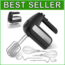 Load image into Gallery viewer, 800W 5-Speed Electric Hand Mixer with Turbo and 6 Stainless Steel Attachments